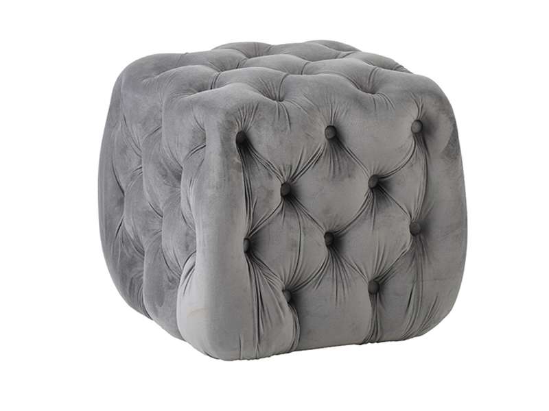 ASTRA ΣΚΑΜΠΟ GREY VELVET ΥΦΑΣΜΑ 45X45Χ45εκ.
